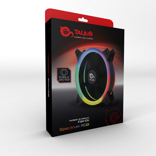 Talius ventilador caja FAN04 Spectrum 6 21,00 50,70 doble aro retail 12cm