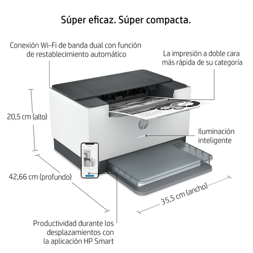 HP Impresora laser monocromo LaserJet M209dw