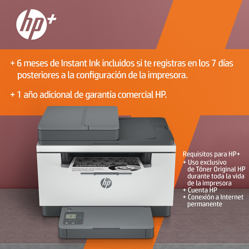 HP multifuncion laser monocromo LaserJet M234sdwe (HP+ solo consumible original, cuenta HP, conexion ***descatalogado***