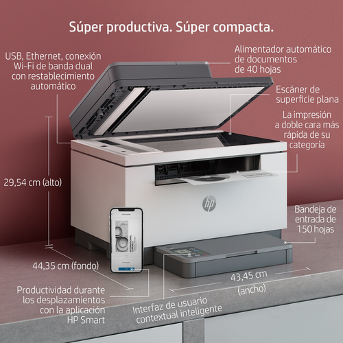 HP multifuncion laser monocromo LaserJet M234sdw