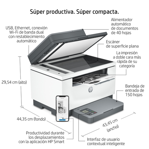 HP multifuncion laser monocromo LaserJet M234sdw