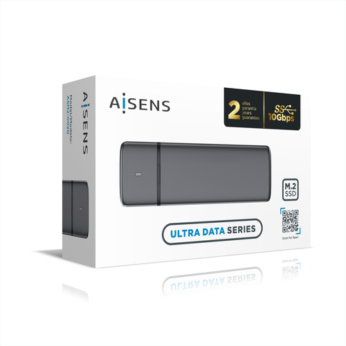 Aisens CAJA EXTERNA M.2 (NGFF) ASM2-001B SATA/NVME A USB3.1 GEN2, GRIS