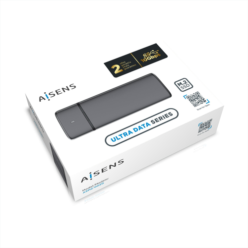 Aisens CAJA EXTERNA M.2 (NGFF) ASM2-001B SATA/NVME A USB3.1 GEN2, GRIS