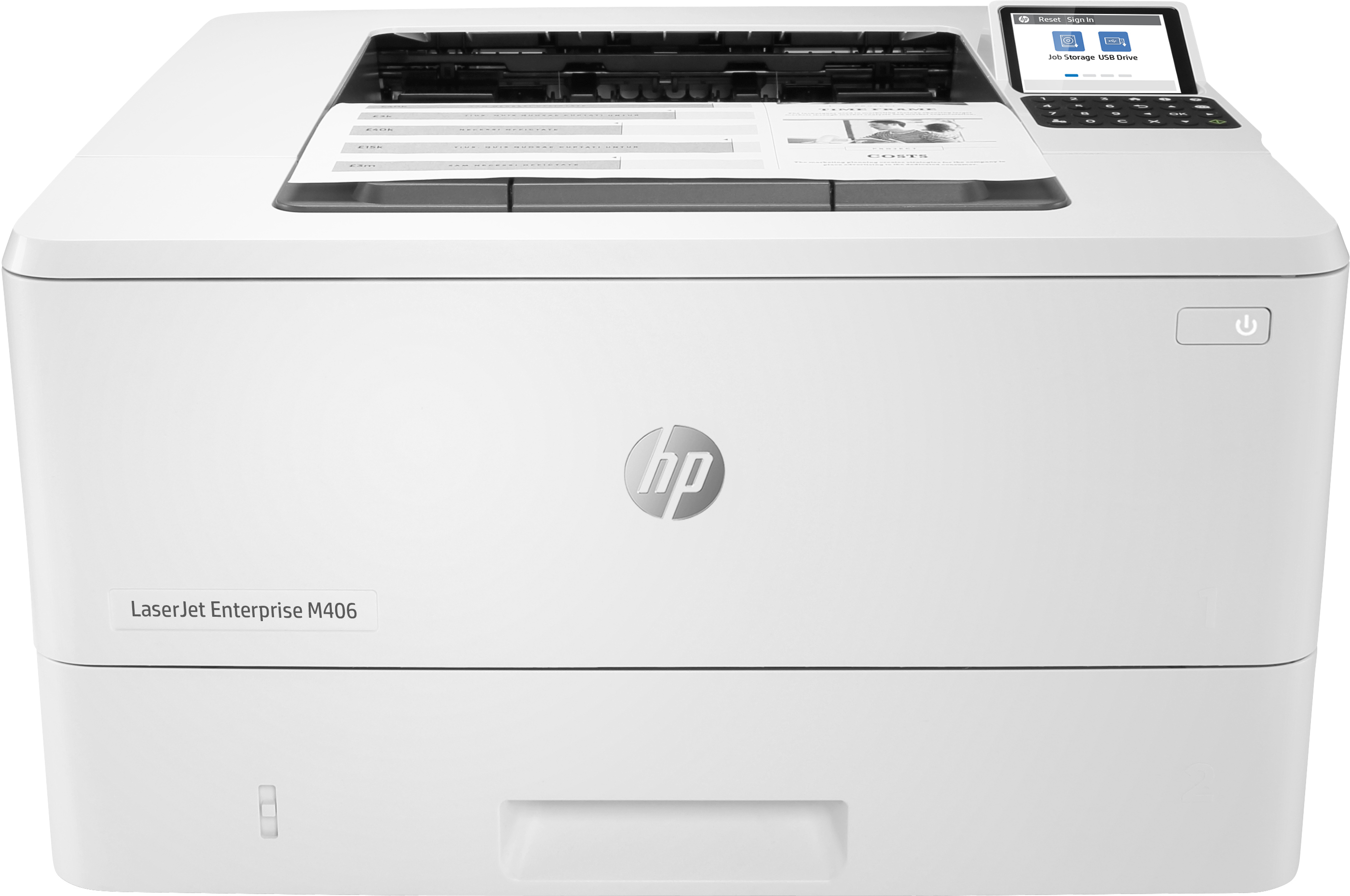 HP impresora laser monocromo laserJet Enterprise M406dn