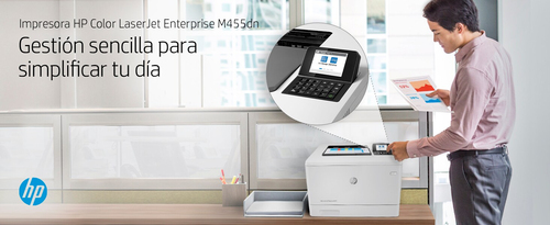 HP impresora laser color laserJet Enterprise M455dn