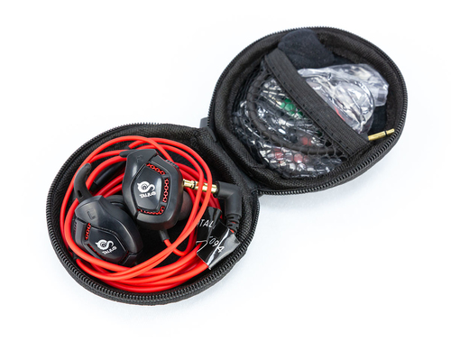 Talius intrauricular gaming Rex negro/rojo