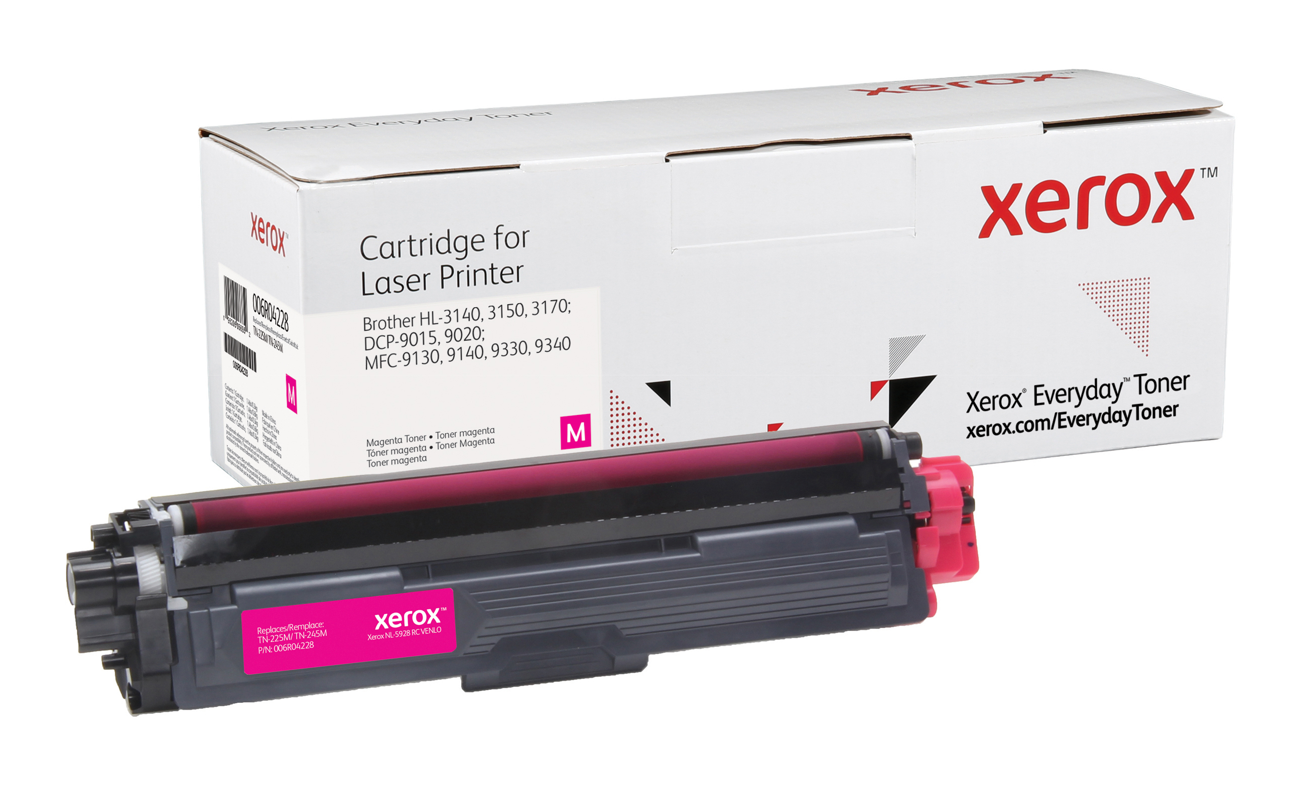XEROX Everyday Toner para Brother TN245M TN225M Alto Rendimiento Magenta