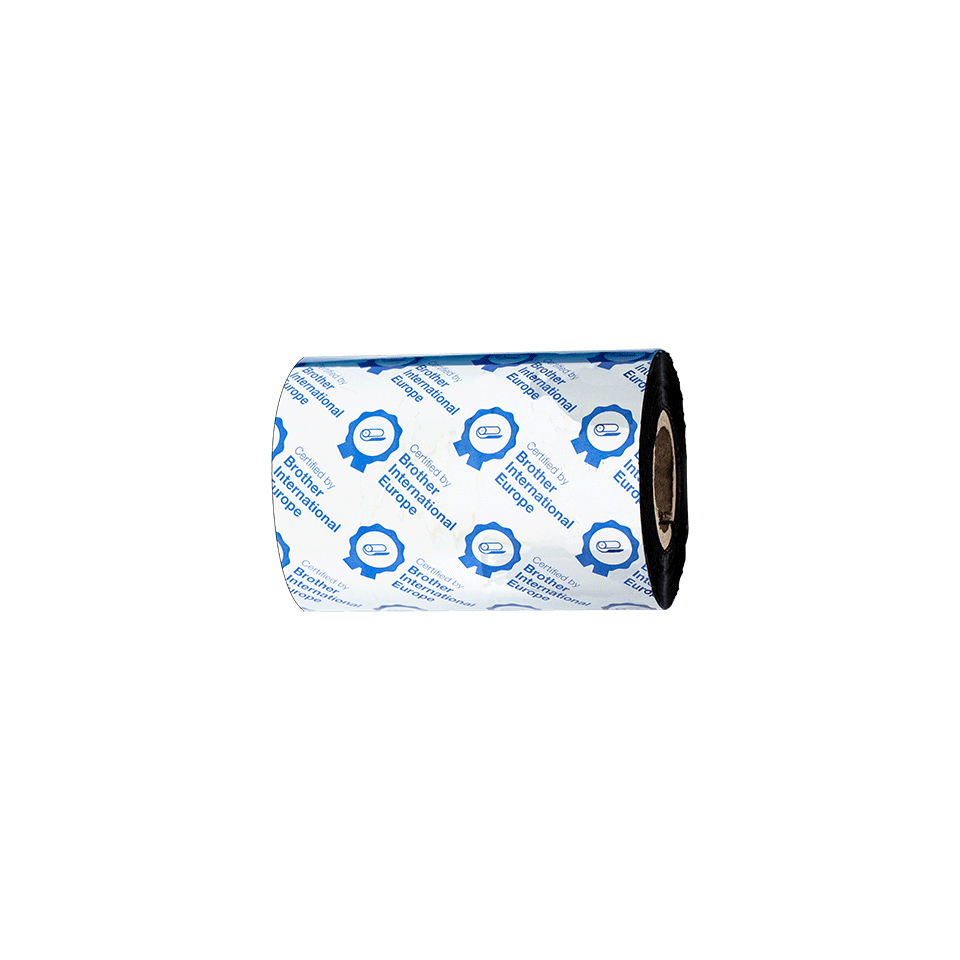 BROTHER 12 Rollos de Ribbon de cera/resina estandar de 80mm de ancho y 300m de longitud