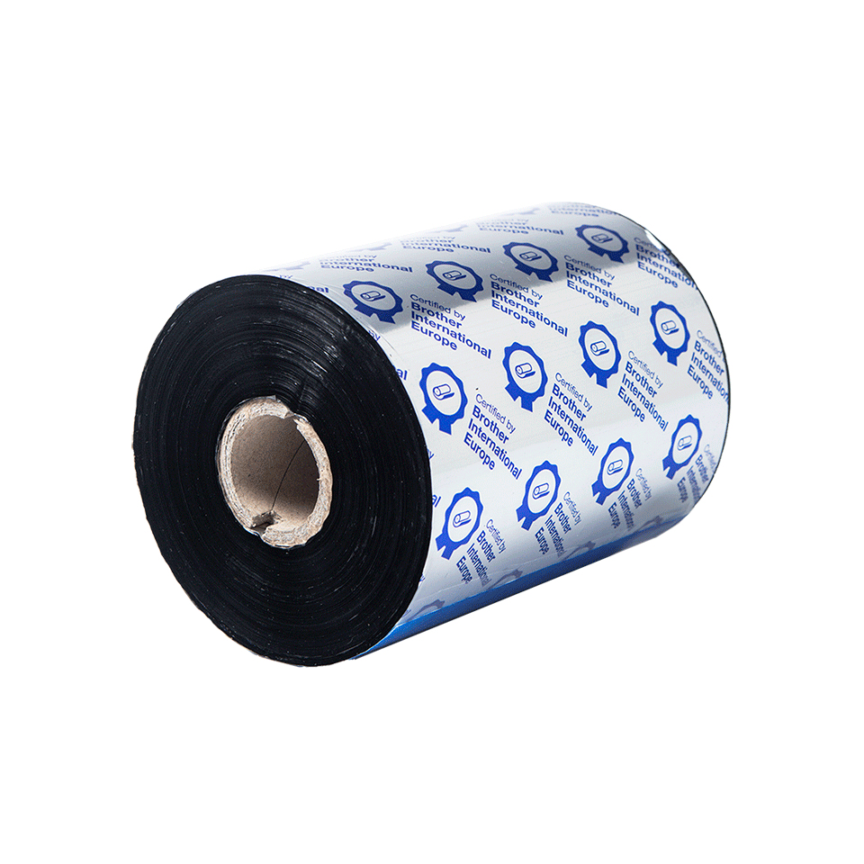 BROTHER 6 Rollos de Ribbon de cera/resina premium de 110mm de ancho y 600m de longitud.