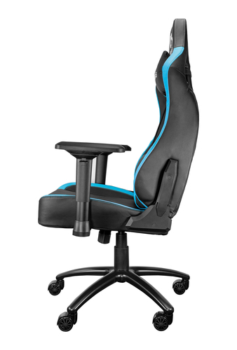 Talius silla Vulture gaming negra/azul butterfly, base nylon, ruedas nylon, 4D