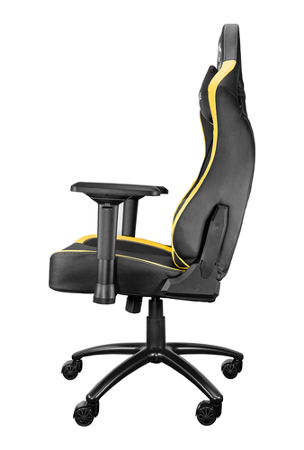 Talius silla Vulture gaming negra/amarilla butterfly, base nylon, ruedas nylon, 4D