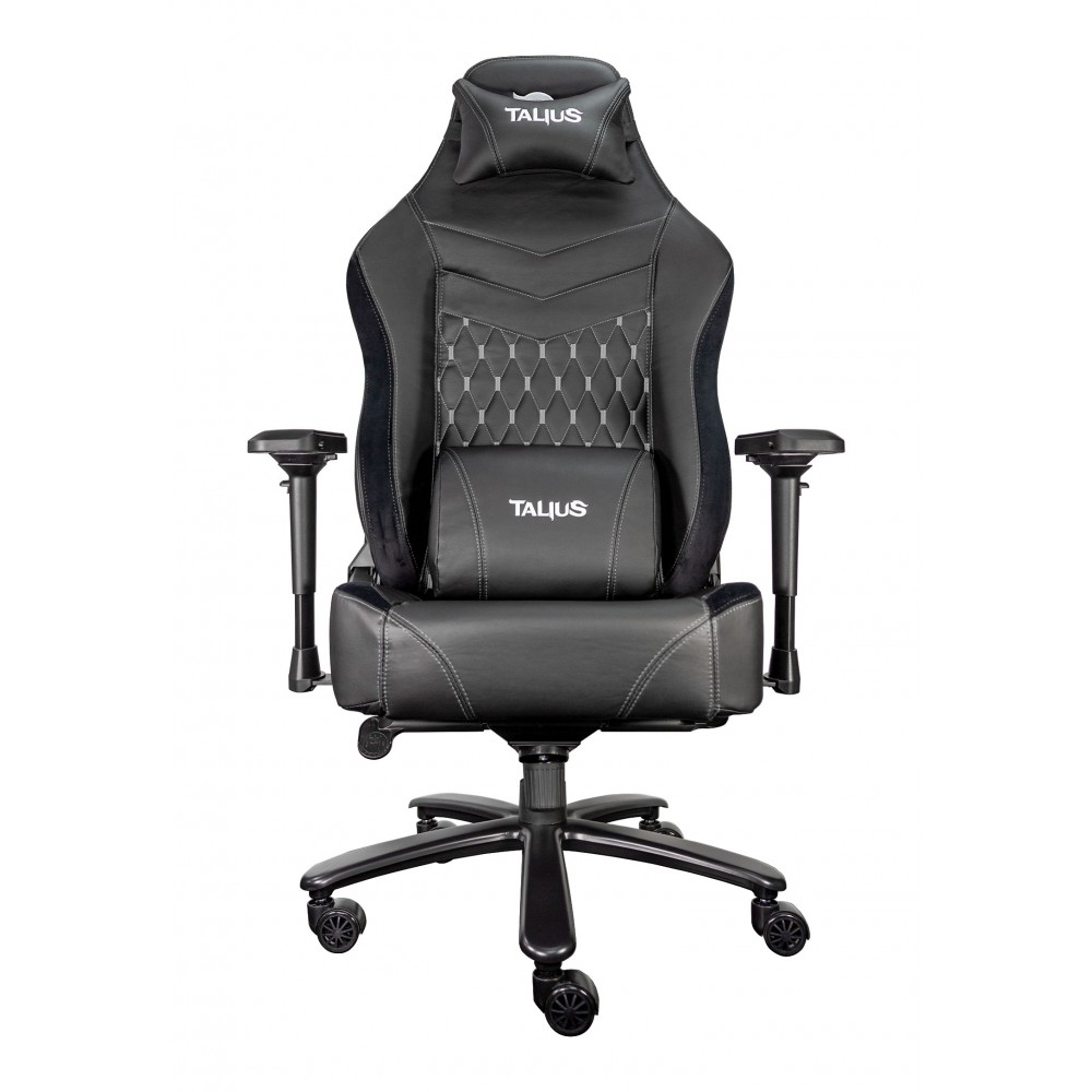 Talius silla Mamut gaming negra/gris 4D, Frog, base metal, ruedas nylon, hasta 170kg