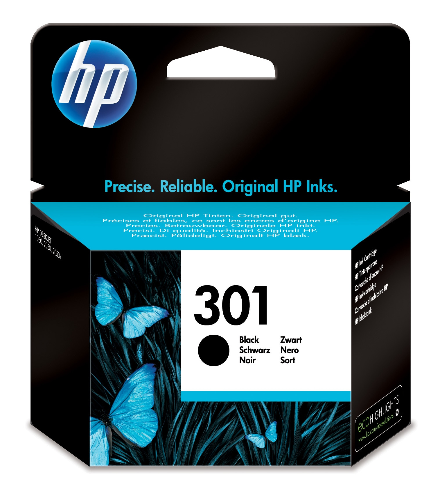 HP Envy 5530, Deskjet 1010,1510 Cartucho Negro nº301