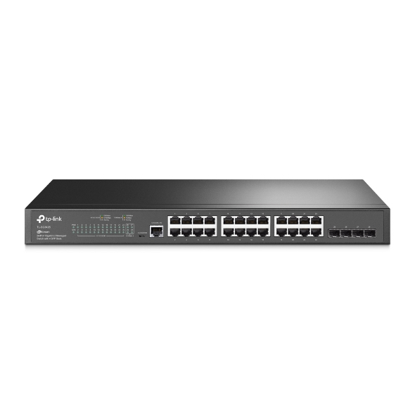 TP-LINK JetStream  24-Port Gigabit L2+ Managed Switch with 4 SFP Slots