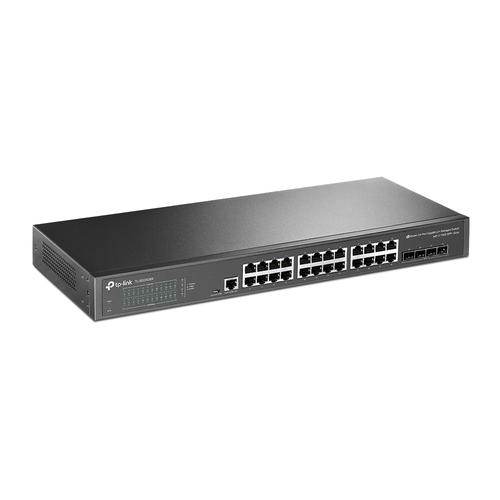 TP-LINK JetStream  24-Port Gigabit L2+ Managed Switch with 4 10GE SFP+ Slots
