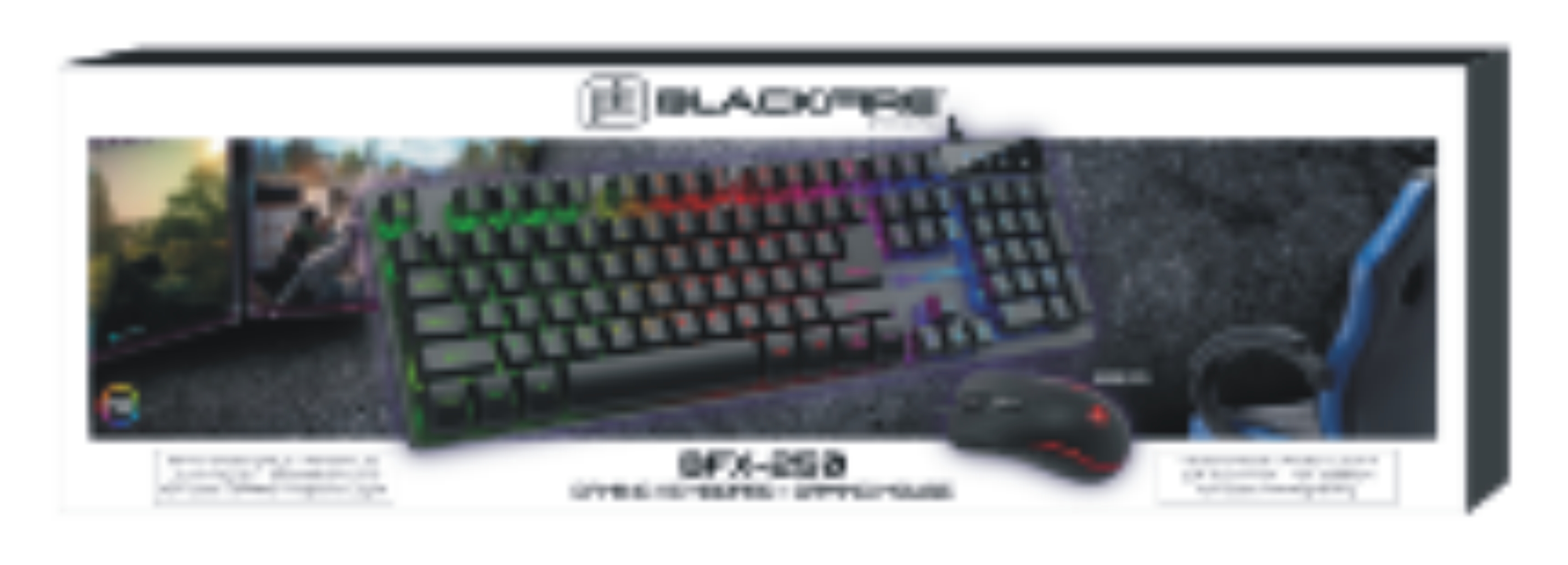 ARDISTEL BLACKFIRE PC GAMING COMBO Teclado STEEL + Raton BFX250