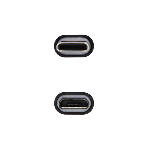 AISENS - MINI ADAPTADOR USB-C USB 2.0, TIPO MICRO-B/H-USB-C/M, NEGRO