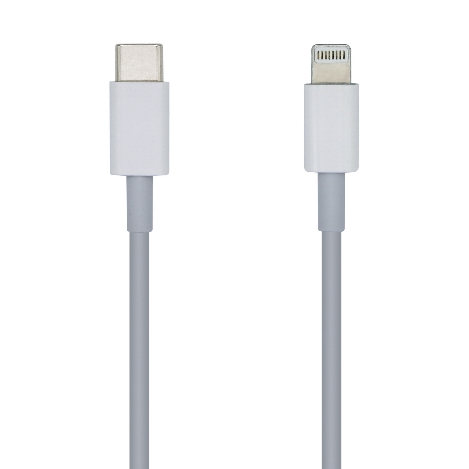 AISENS - CABLE USB 2.0 USB-C A LIGHTNING PD 2A, LIGHTNING/M-USB-C/M, BLANCO, 20CM