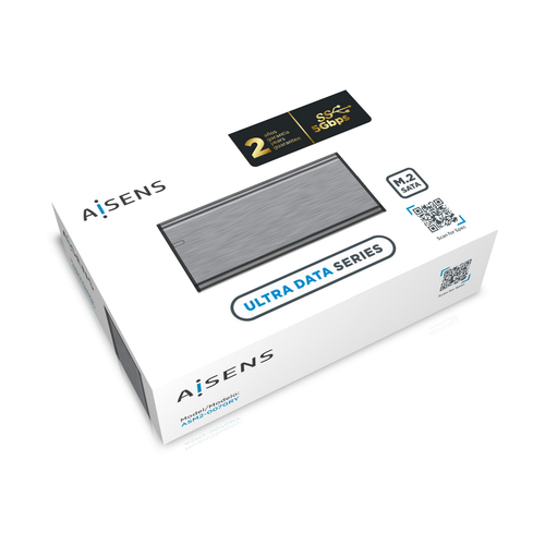 AISENS - CAJA EXTERNA ASM2-007GRY M.2 (NGFF) SSD SATA A USB3.0/USB3.1 GEN1, GRIS