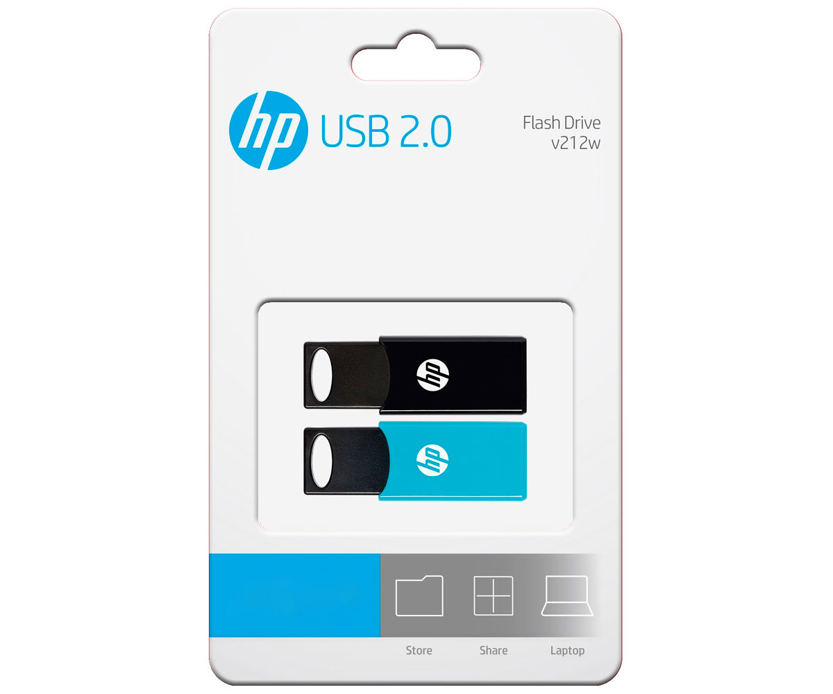 HP PENDRIVE USB 2.0 V212W  64GB Pack dos