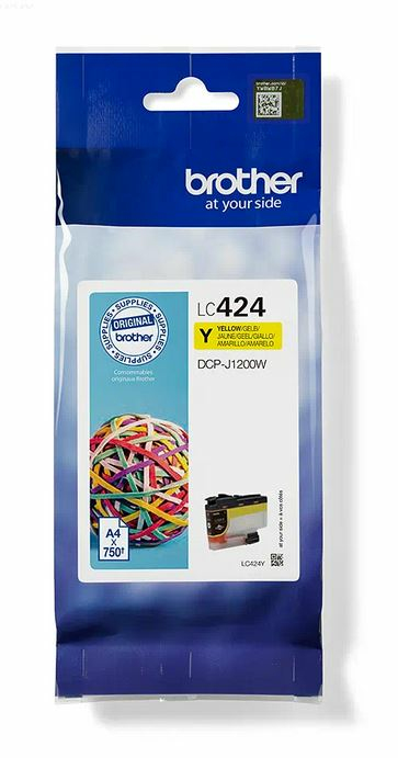 BROTHER tinta amarilla para DCPJ1200W LC424Y