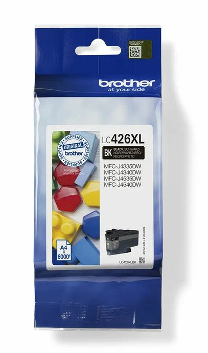 BROTHER tinta xl negra para MFCJ4340DW/MFCJ4540DW/MFCJ4540DWXL LC426XLBK
