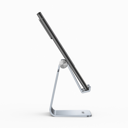 AISENS - SOPORTE DE SOBREMESA TAMANO M AJUSTABLE (1 PIVOTE) PARA MOVIL / TABLET, PLATA