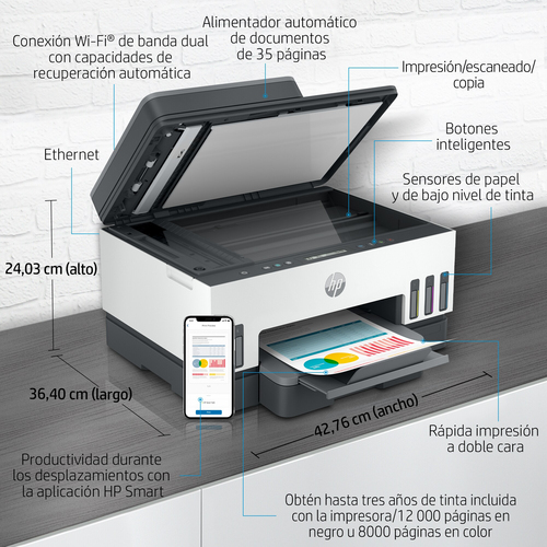 HP multifuncion inkjet Smart Tank 7305