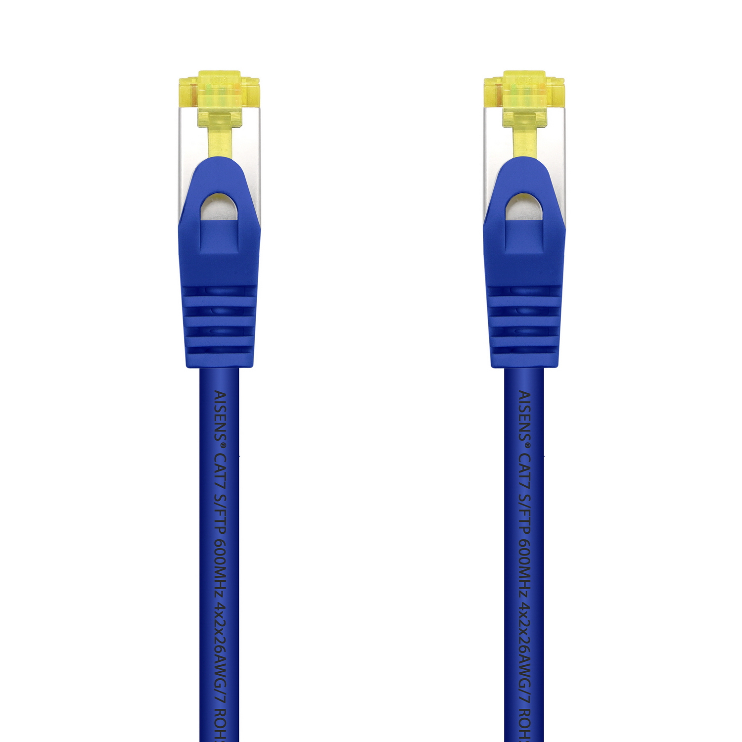 AISENS - CABLE DE RED LATIGUILLO RJ45 LSZH CAT.7 600 MHZ S/FTP PIMF AWG26, AZUL, 2.0M