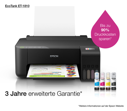 EPSON Impresora inkjet A4 EcoTank ET-1810