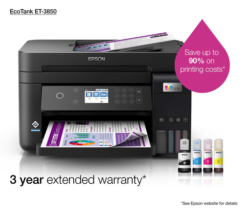 EPSON Multifuncional inkjet A4 EcoTank ET-3850