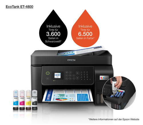 EPSON Multifuncional inkjet A4 EcoTank ET-4800