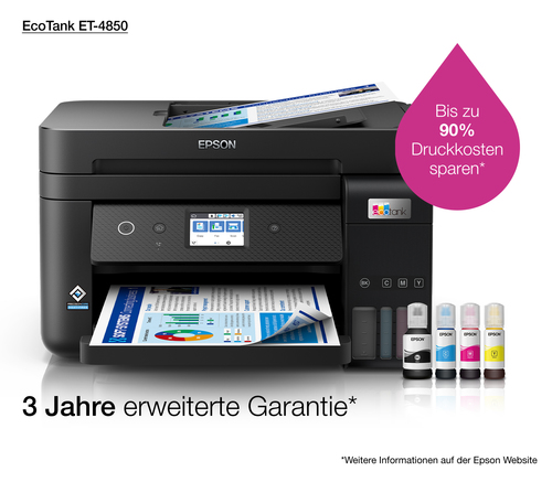 EPSON Multifuncional inkjet A4 EcoTank ET-4850