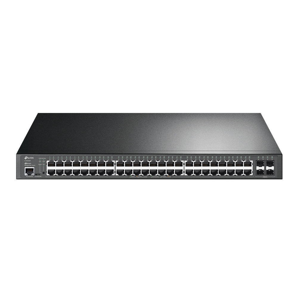 TP-LINK Switch gestionable L2+ JetStream ™ de 52 puertos Gigabit con 48 puertos PoE+