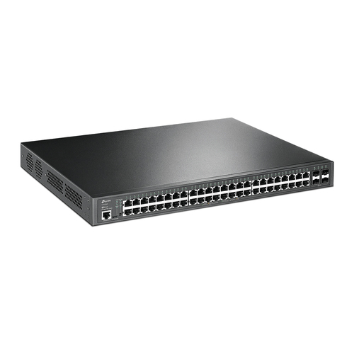 TP-LINK Switch gestionable L2+ JetStream ™ de 52 puertos Gigabit con 48 puertos PoE+
