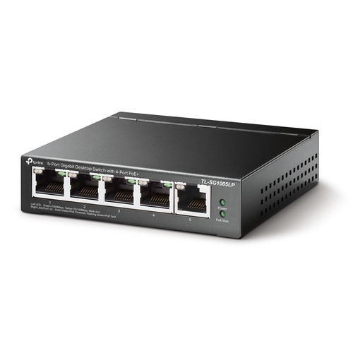 TP-LINK Switch Sobremesa de 5 puertos Gigabit con 4 puertos PoE+