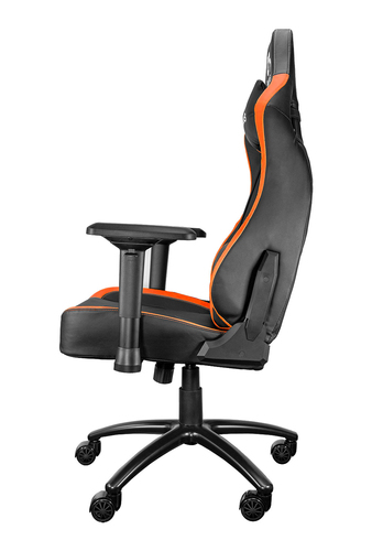 TALIUS silla Vulture gaming negra/naranja butterfly 4D base metal ruedas nylon