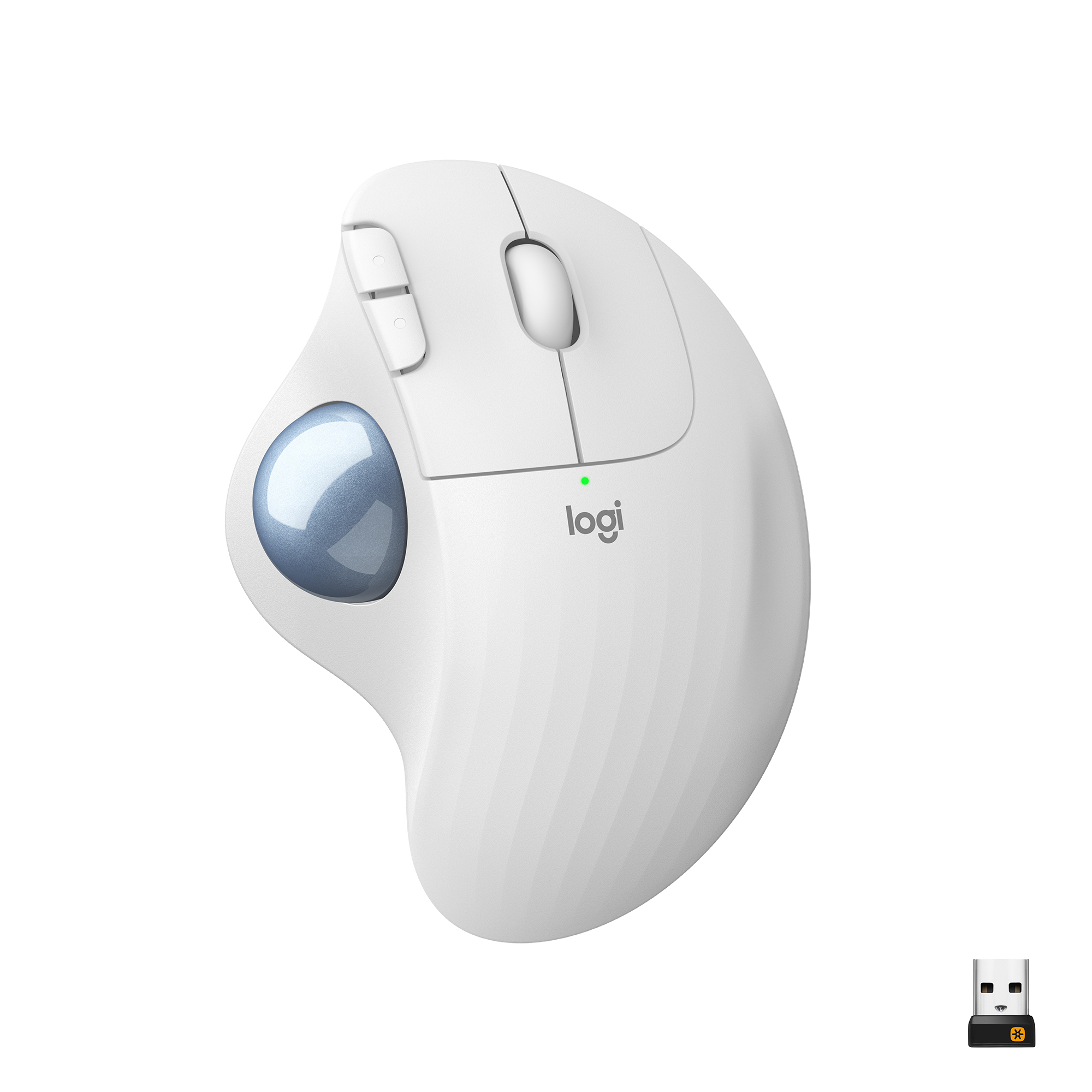 LOGITECH Raton Trackball Inalambrico ERGO M575/ Hasta 2000 DPI/ Blanco Crudo