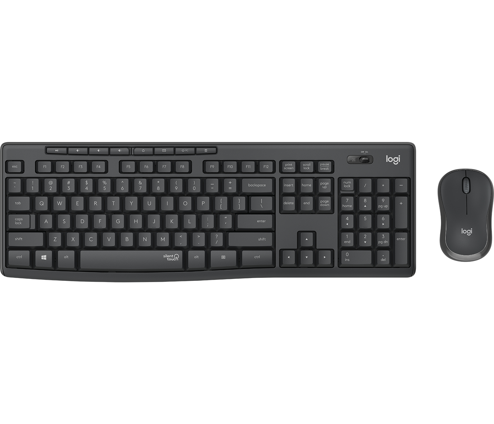 LOGITECH TECLADO + MOUSE MK295 SILENT NEGRO WIRELES INALAMBRICO