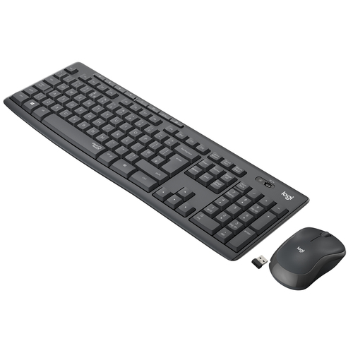 LOGITECH TECLADO + MOUSE MK295 SILENT NEGRO WIRELES INALAMBRICO