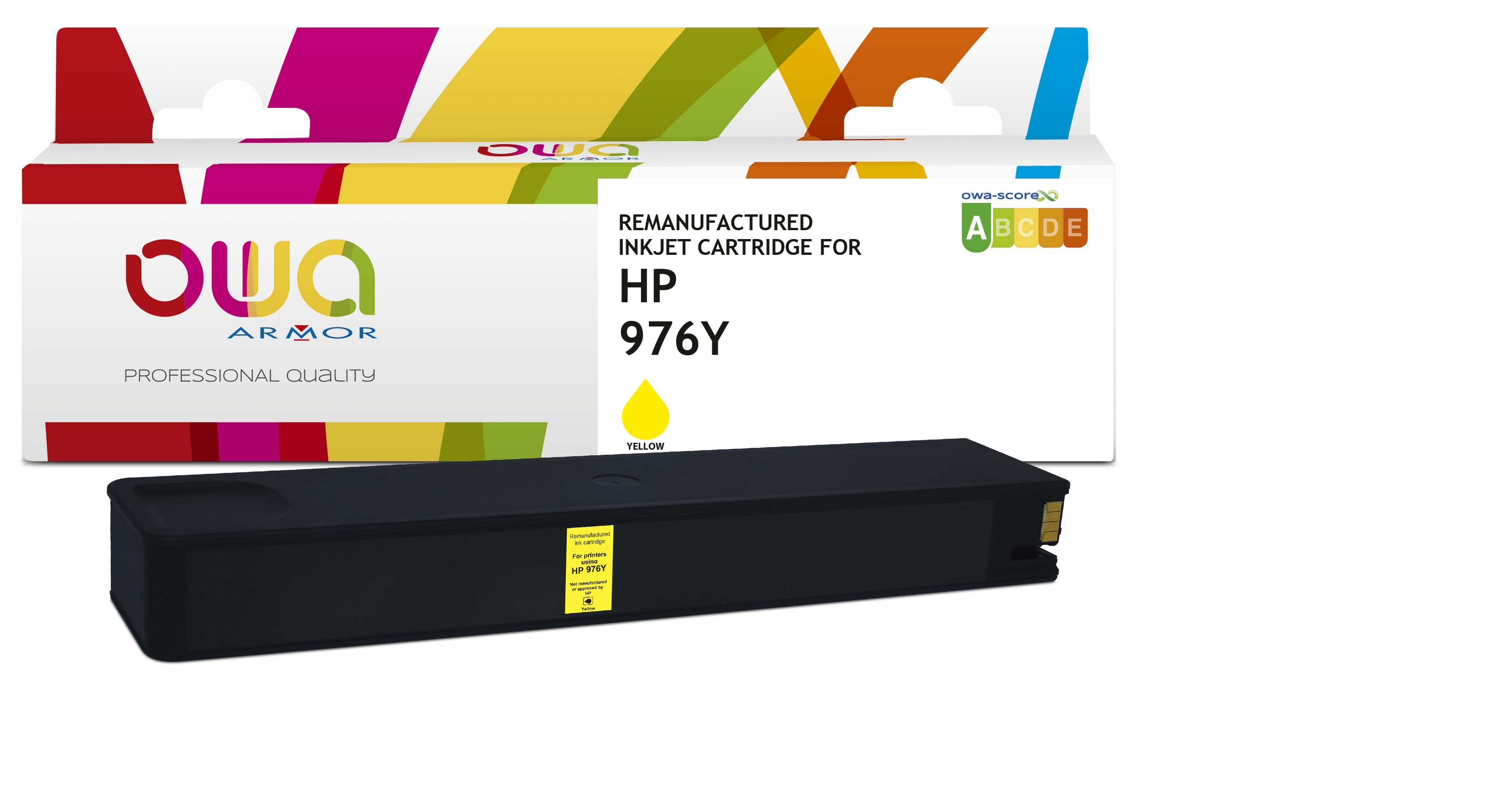 ARMOR OWA Tinta amarilla L0S31YC para HP PageWide Managed P57750dw MFP 976Y 17000p