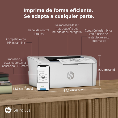 HP Impresora Laser monocromo LaserJet M110we (HP+ solo consumible original, cuenta HP, conexion) ***descatalogado***