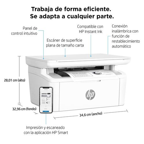 HP Multifuncion Laser monocromo LaserJet M140w