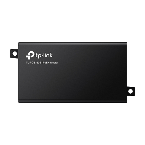 TP-LINK PoE+ Injector Adapter. 1× Gigabit PoE Port, 1× Gigabit Non-PoE Port.