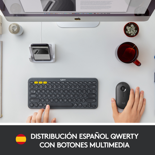 LOGITECH TECLADO K380 Multi-device Bluetooth Negro-DESCATALOGADO