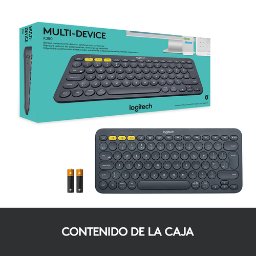LOGITECH TECLADO K380 Multi-device Bluetooth Negro-DESCATALOGADO