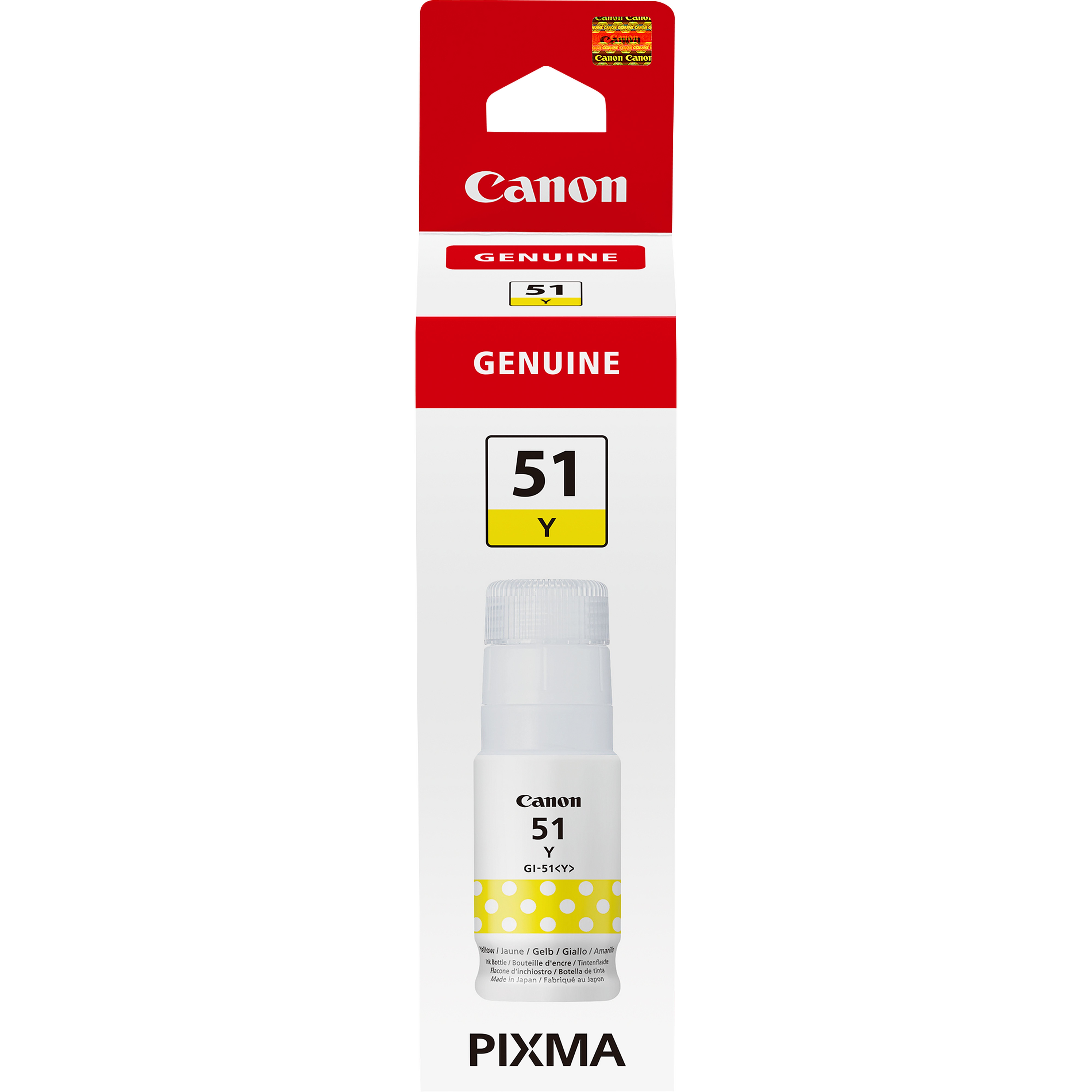 CANON Botella de tinta Amarillo GI-51Y para G1520 G2520 G3520 G3560