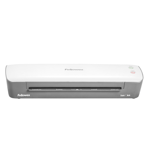 FELLOWES  Plastificadora Ion A4 4560001/ hasta A4 y 80-125 Micras/ Blanca y Gris