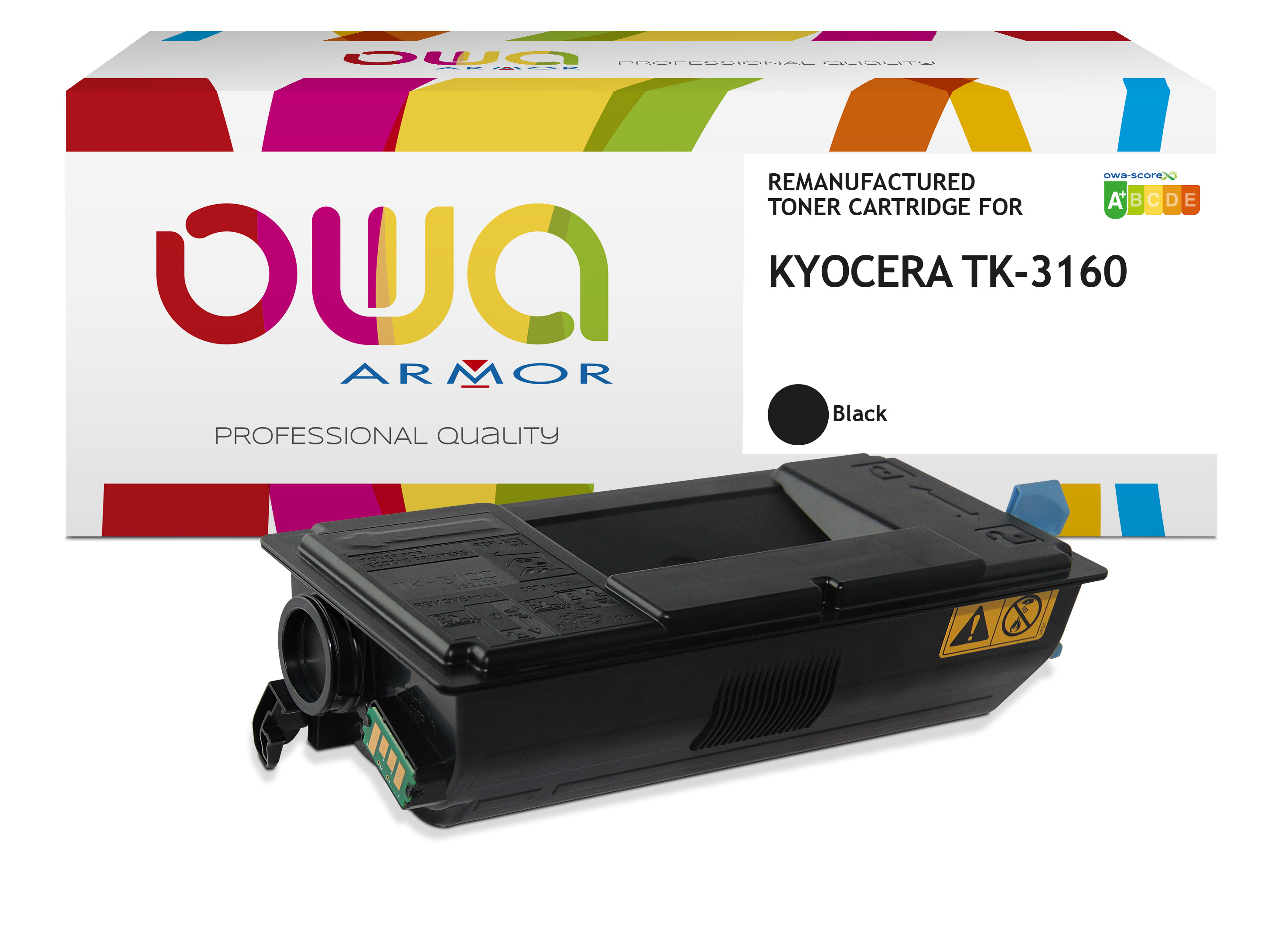 ARMOR OWA toner para Kyocera ECOSYS P3045dn, P3050dn, P3055dn, P3060dn Negro (TK-3160)