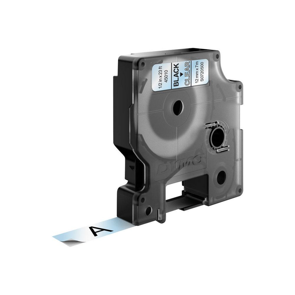 DYMO Cinta LM D1 12mmx7m Negro/transparente